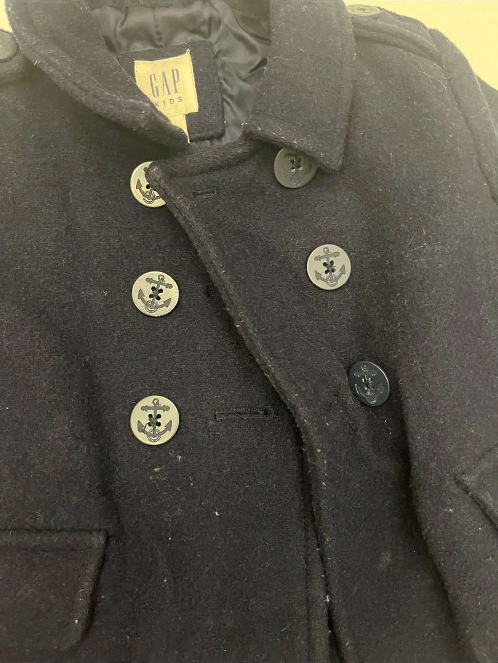 Classic Navy Kids Peacoat Jacket